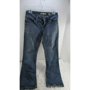 Women's BKE Payton Bootcut Embroidered Thick Stitch Denim Jeans Size 27R 27X31.5